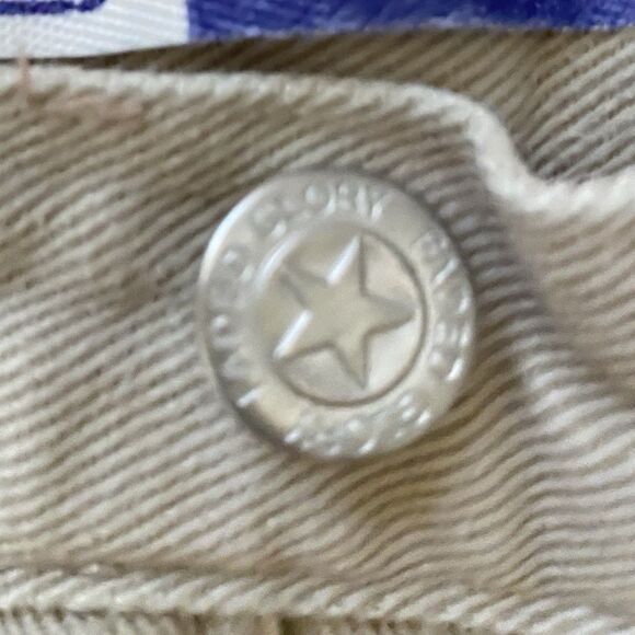 NEW Faded Glory Relaxed Fit Bermuda Shorts 35x12 Khaki Tan Twill Metal Zip 16 - Picture 5 of 10